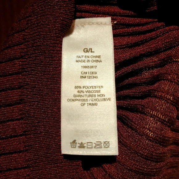 💙 NWOT Ribbed Crew Neck Long Sleeve - Picture 4 of 5